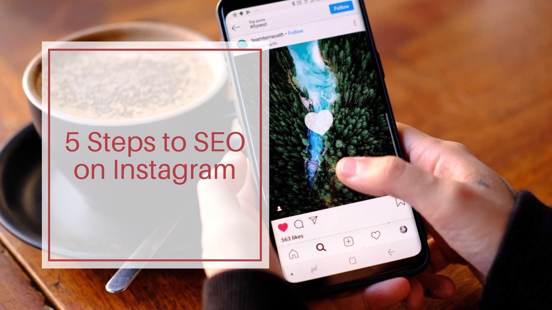 A person's hand hovers over an image of a waterfall or river and trees having just pressed like on social media. A coffee cup is in the background. Title of blog is in a square over the picture.